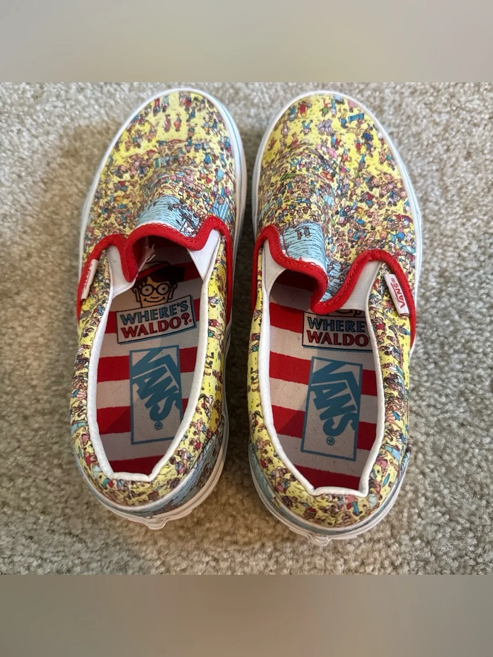 Vans x Where's Waldo Unisex Classic Slip-On Sneakers
